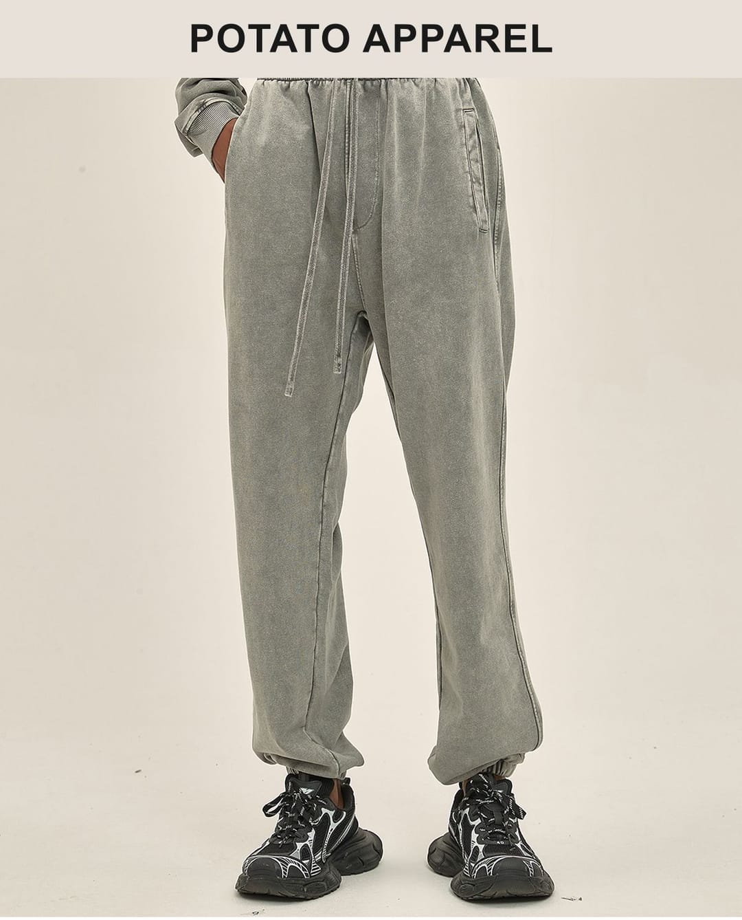 Cotton Terry 420Gsm Snow Wash Sweatpants – detail 14