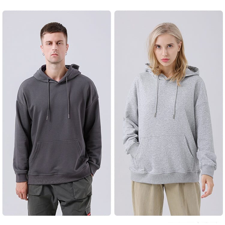 Custom Unisex Drop shoulder Hoodies thumbnail 4