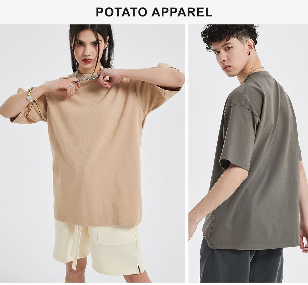Extra Thick 310GSM Hemp Cotton Oversized T-Shirt – detail 12