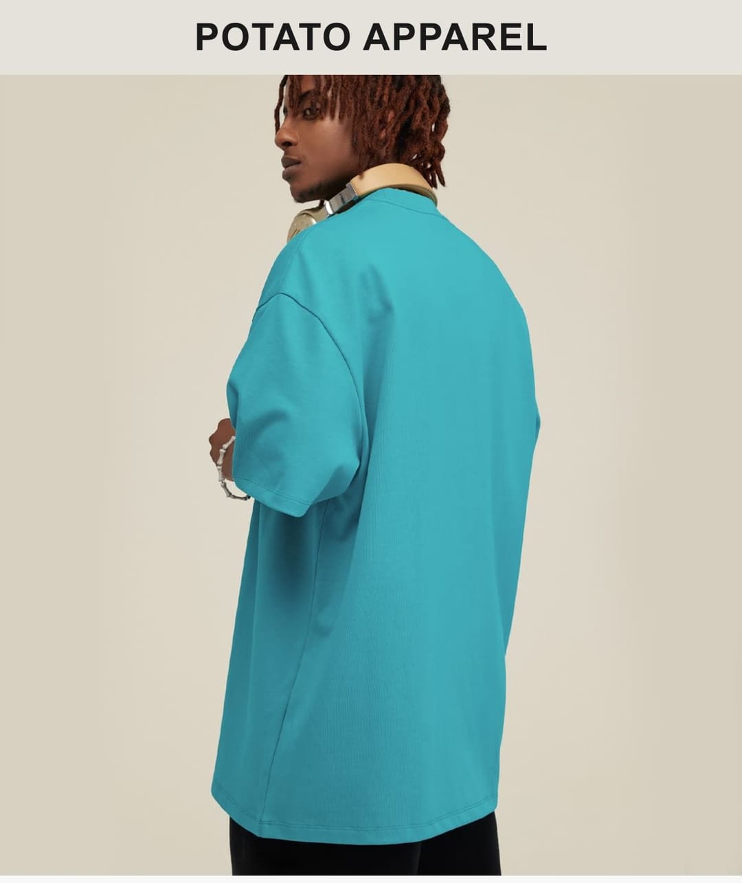 Extra Thick 425GSM Drop Shoulder Oversize T Shirt – detail 12