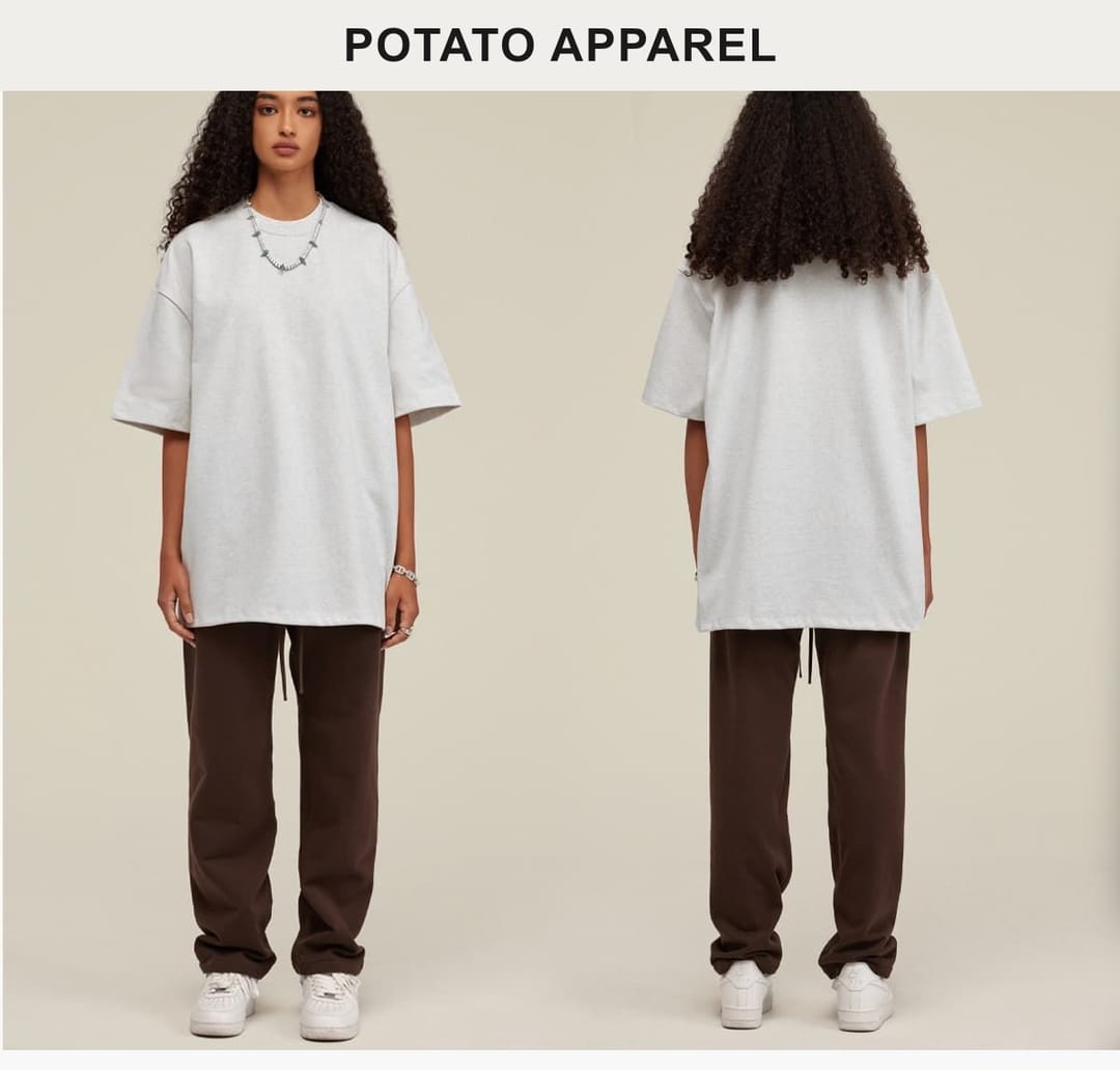 Extra Thick 425GSM Drop Shoulder Oversize T Shirt – detail 9