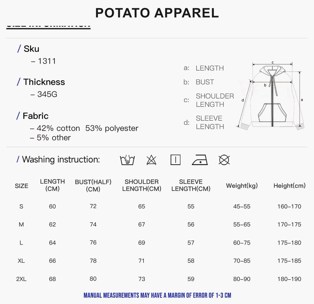 Fleece 345Gsm Oversized Zip-Up Boxy Fit Hoodie – detail 2
