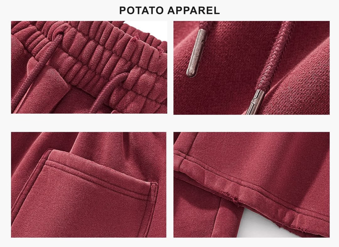 Fleece 350Gsm Distressed Acid Wash Sweatpants – detail 4
