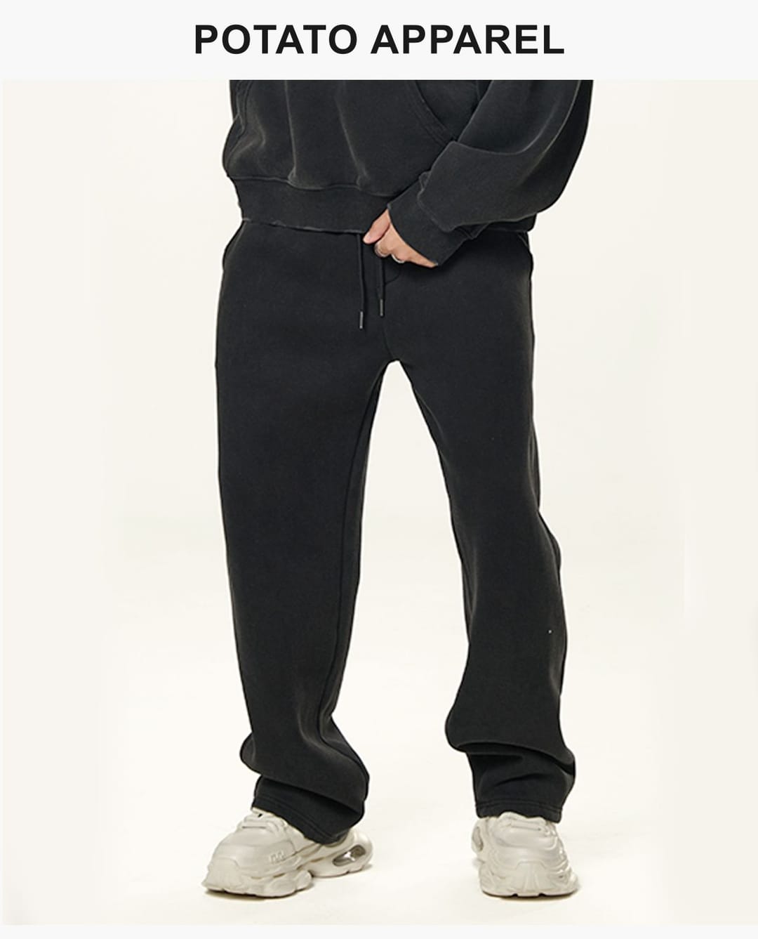 Fleece 350Gsm Distressed Acid Wash Sweatpants – detail 6