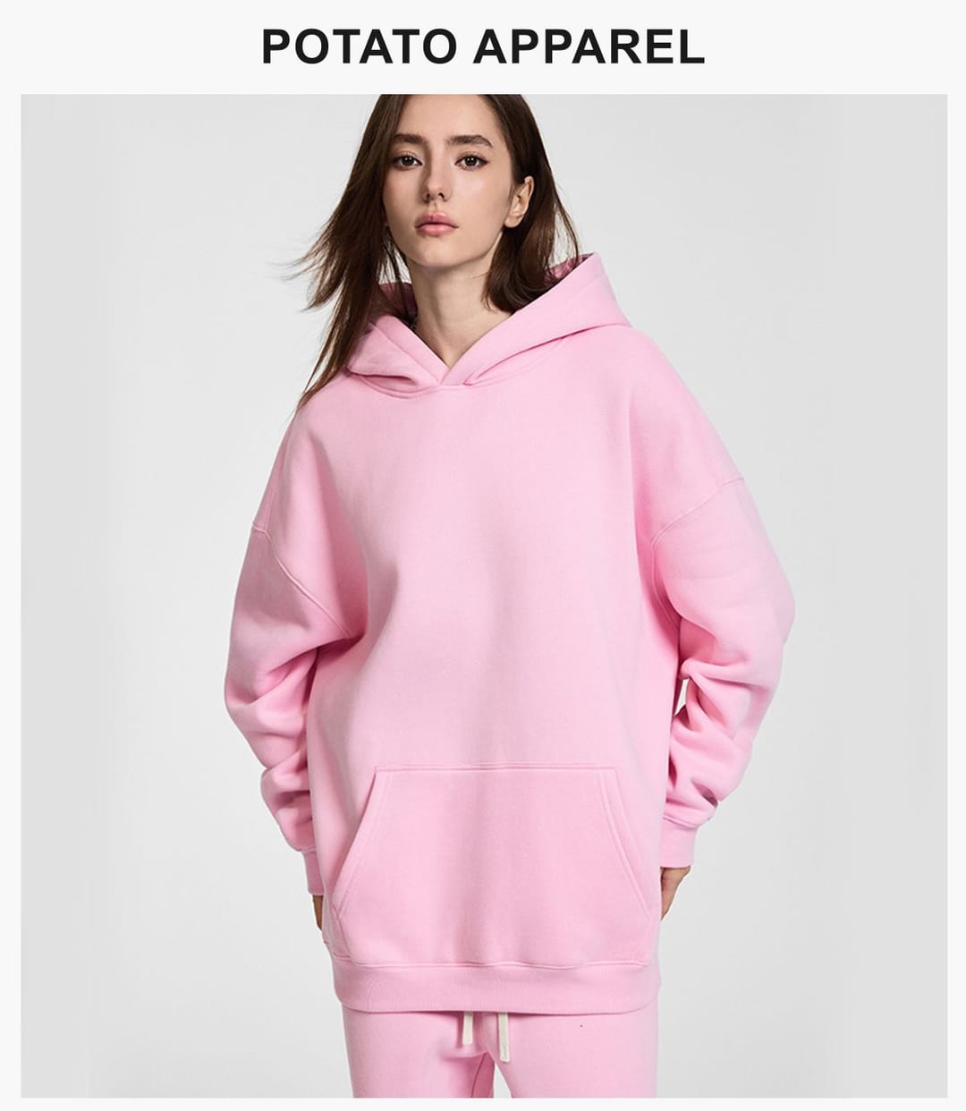 Fleece 350Gsm Oversized Hoodie without String – detail 11