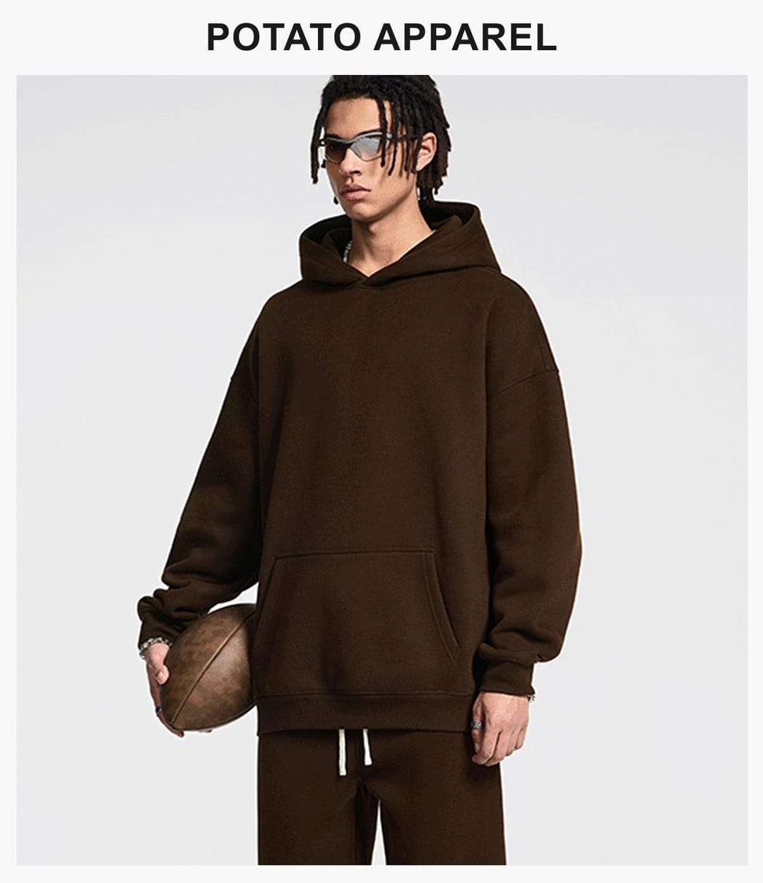 Fleece 350Gsm Oversized Hoodie without String – detail 13