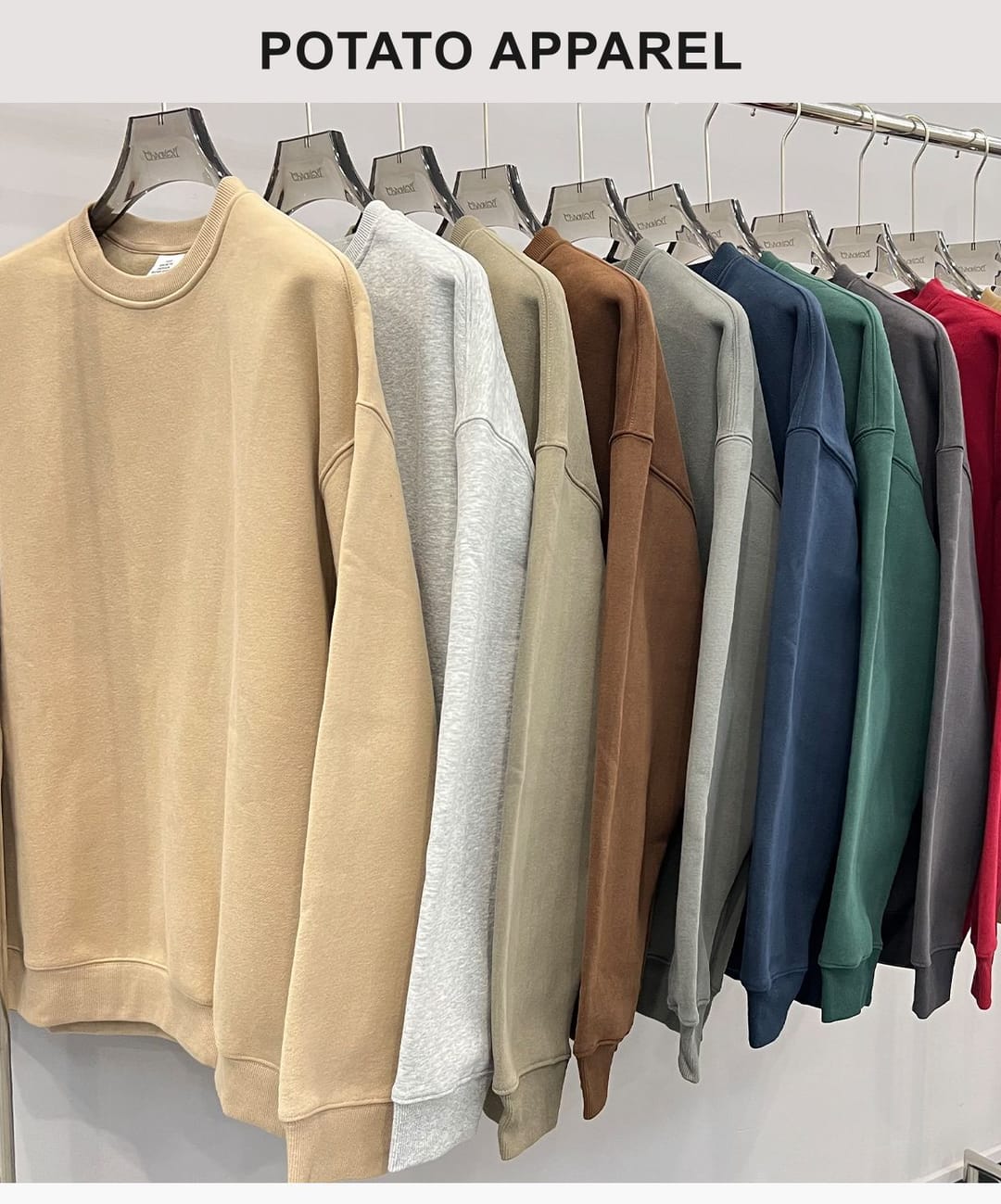 Fleece 350Gsm Overszied Crewneck Sweatshirt – detail 14