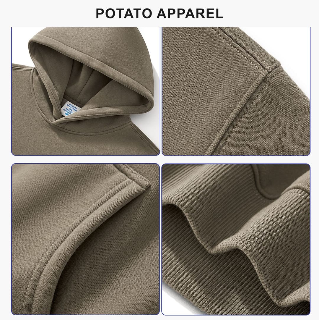 Fleece 350Gsm Unisex Oversized Hoodie S-5XL – detail 7