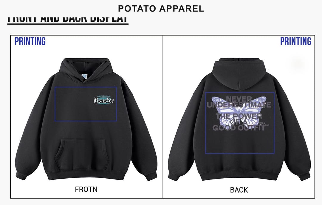 Fleece 350Gsm Unisex Oversized Hoodie S-5XL – detail 8