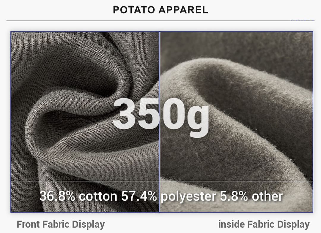 Fleece 350Gsm Unisex Oversized Hoodie – detail 6