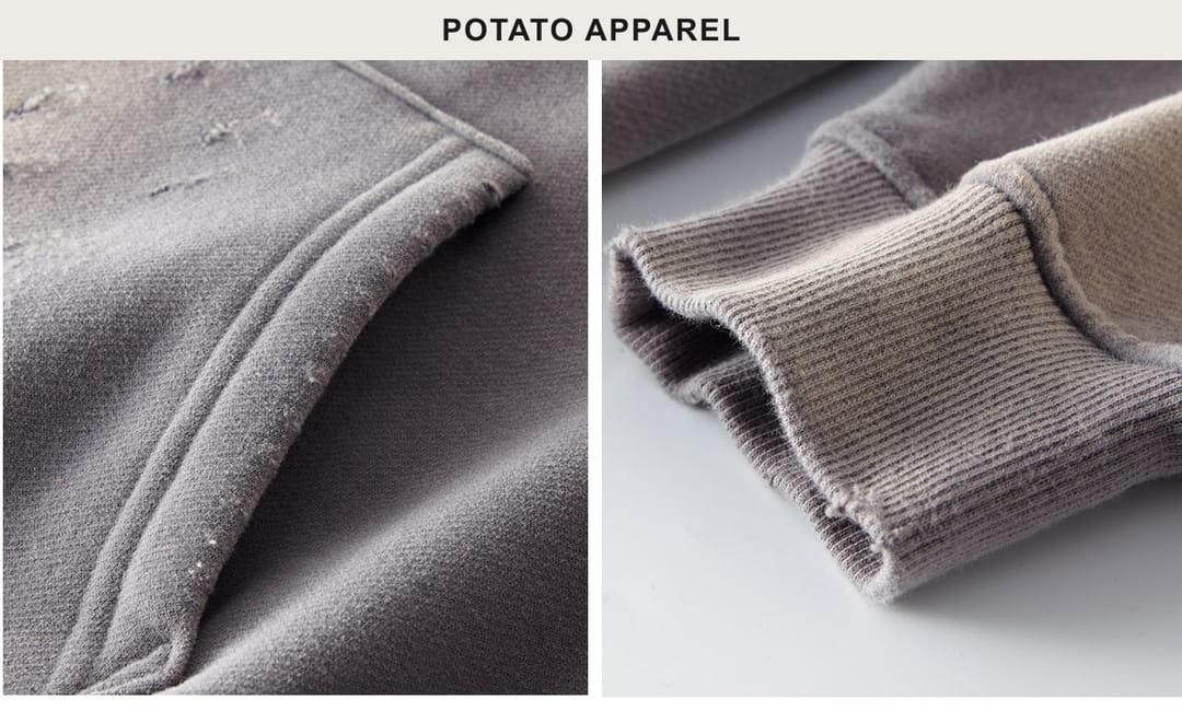 Fleece 360Gsm Spray-Dye Distressed Wash Hoodie – detail 6