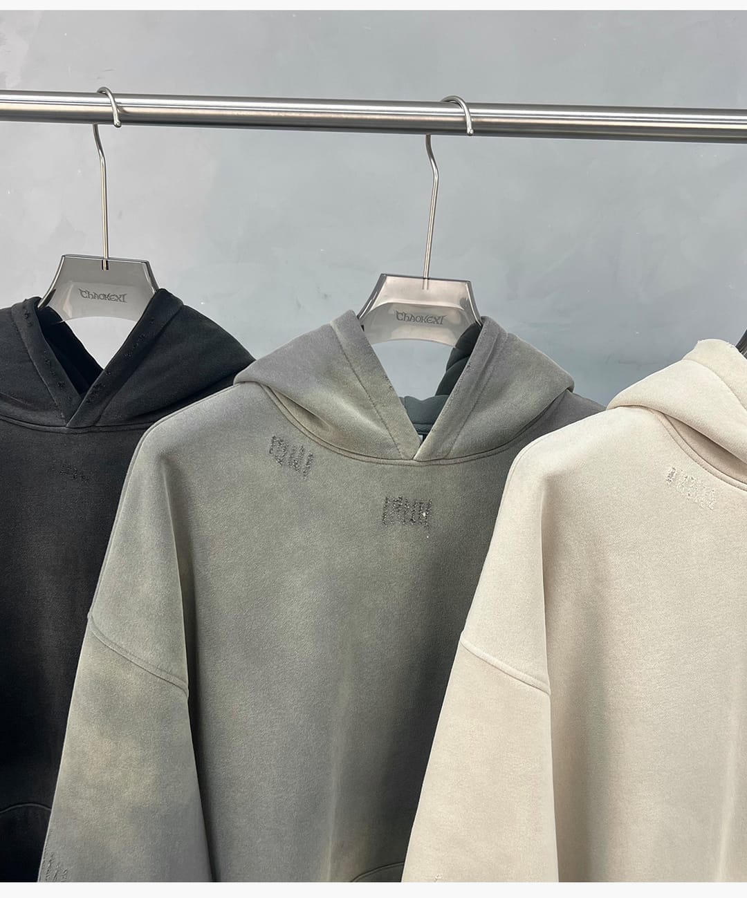 Fleece 360Gsm Spray-Dye Distressed Wash Hoodie – detail 10