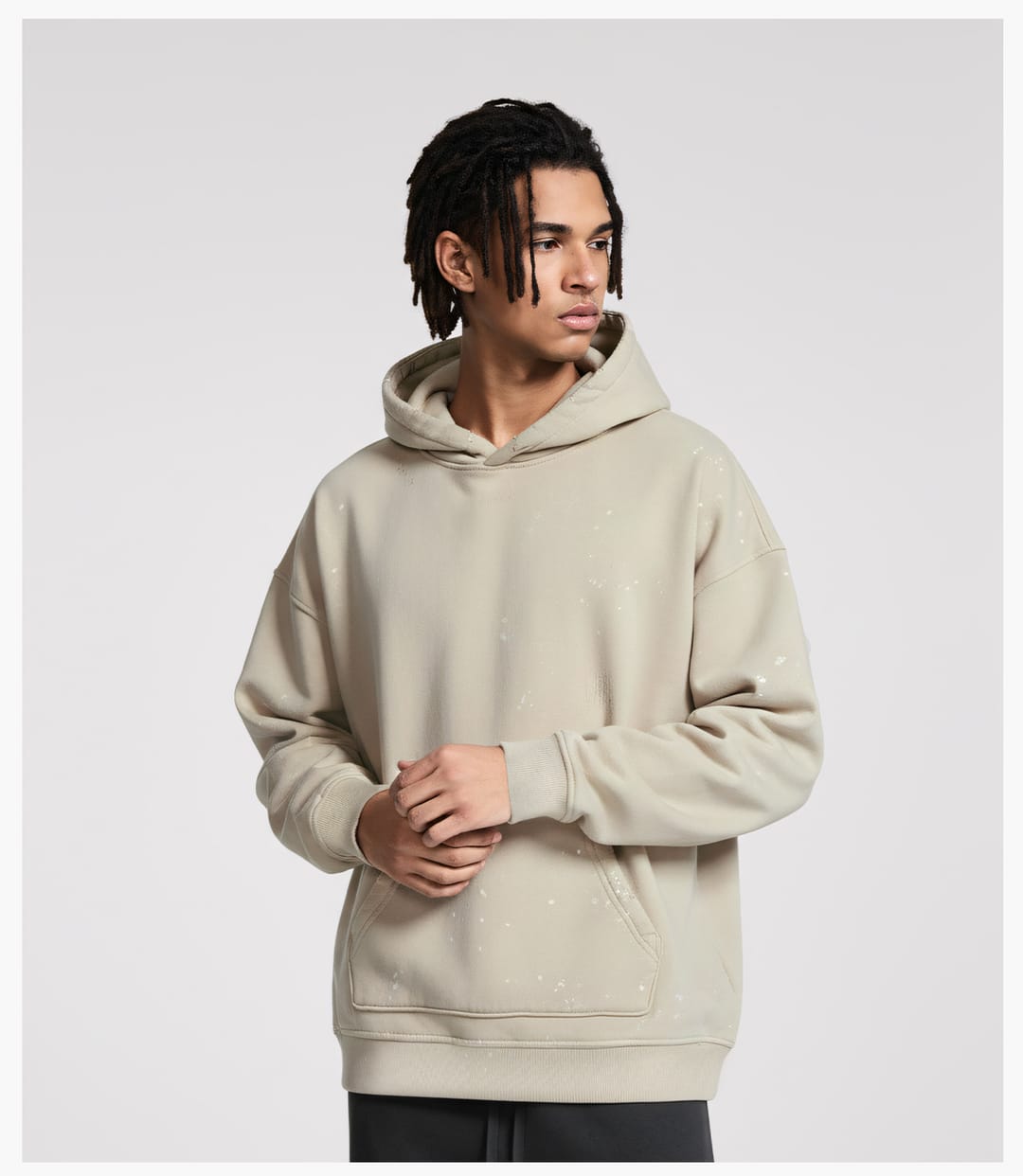 Fleece 360Gsm Spray-Dye Distressed Wash Hoodie – detail 8