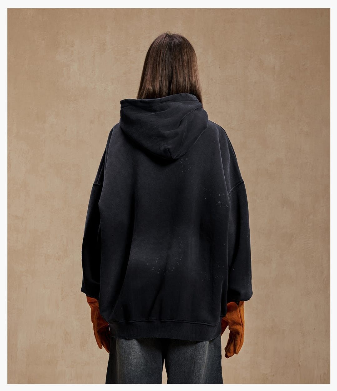 Fleece 360Gsm Spray-Dye Distressed Wash Hoodie – detail 9