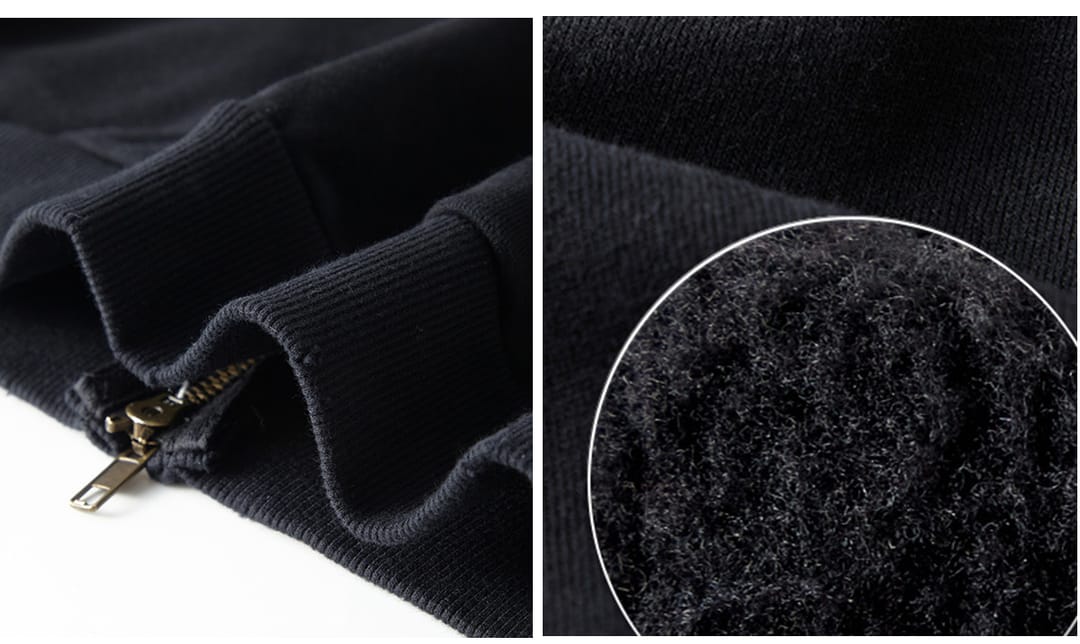 Fleece 360gsm Wash Distressed Zip-up Hoodie – detail 7
