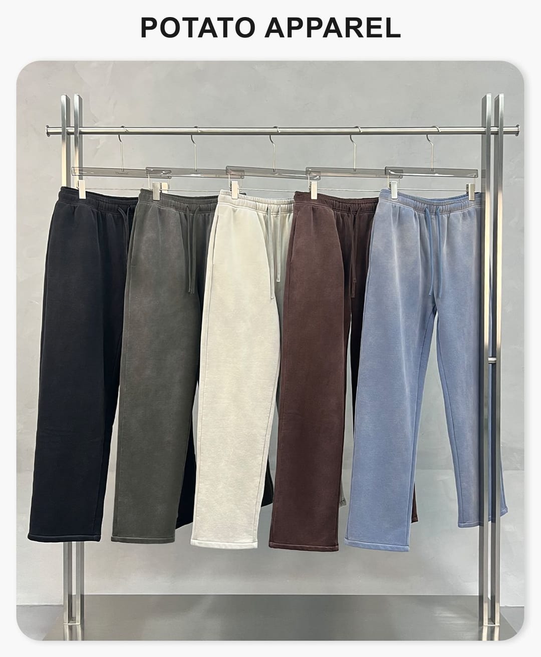 Fleece 365gsm Spary Wash Straight Leg Sweatpants – detail 1