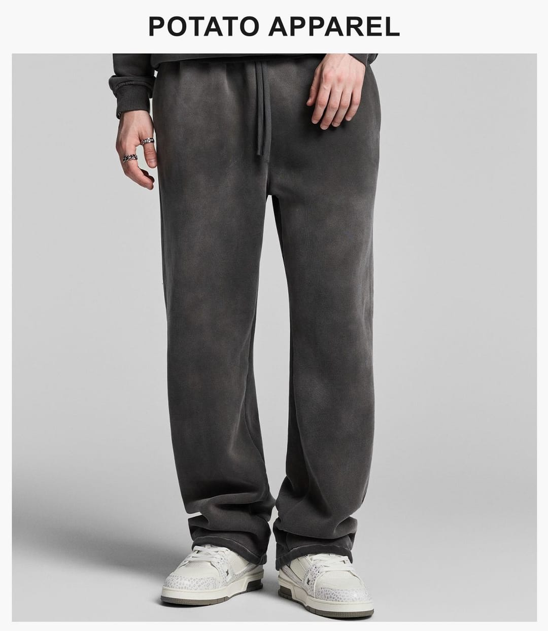 Fleece 365gsm Spary Wash Straight Leg Sweatpants – detail 12