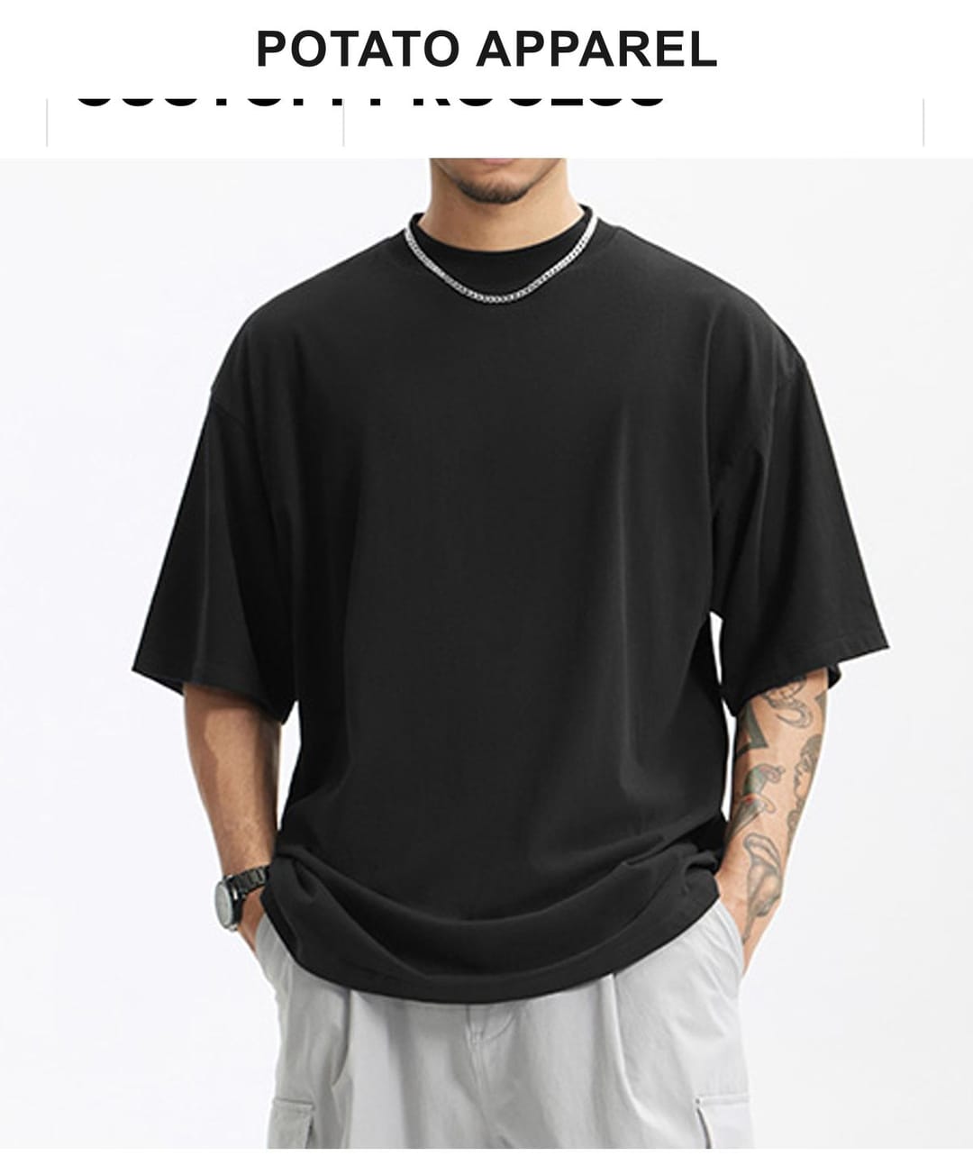 Golden Pima Cotton 145Gsm Oversized T-Shirt – detail 7