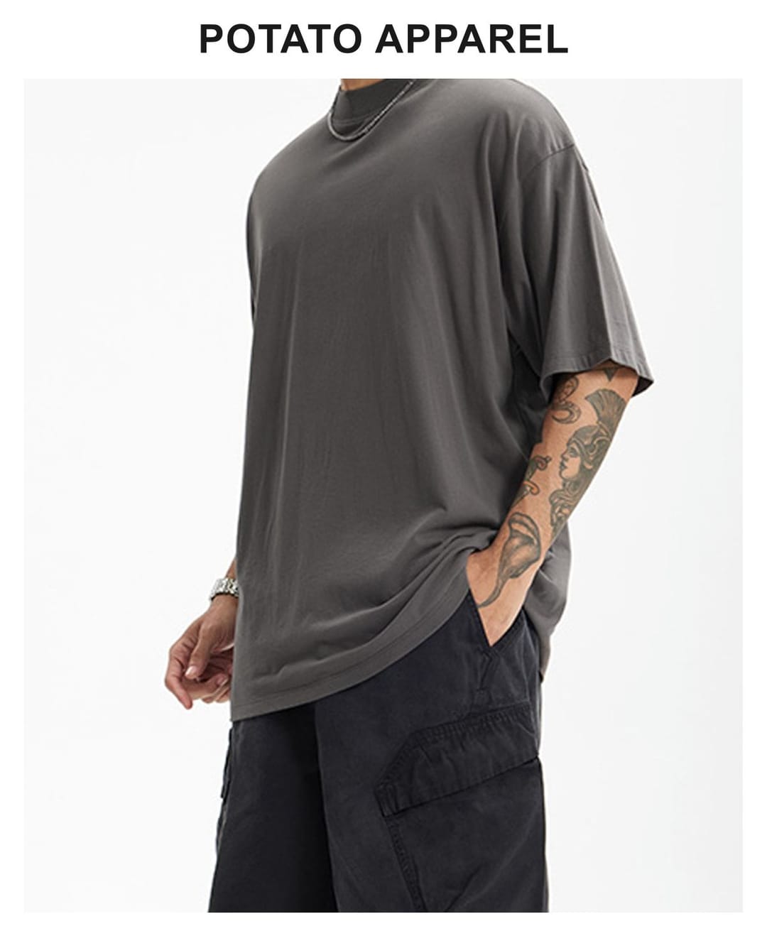 Golden Pima Cotton 145Gsm Oversized T-Shirt – detail 9