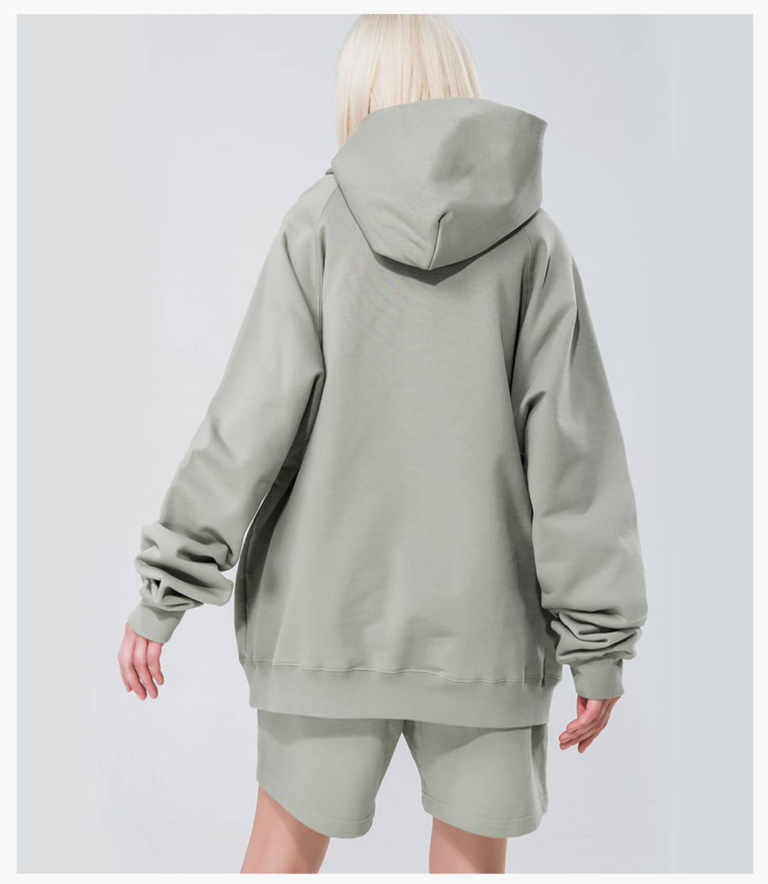 Heavy 100%Cotton Terry Oversized Hoodie – detail 8