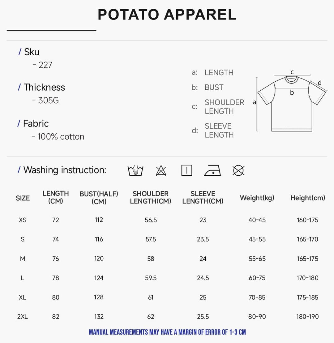 Heavy 305Gsm 7A Antibacterial Cotton Oversized T-Shirt – detail 2