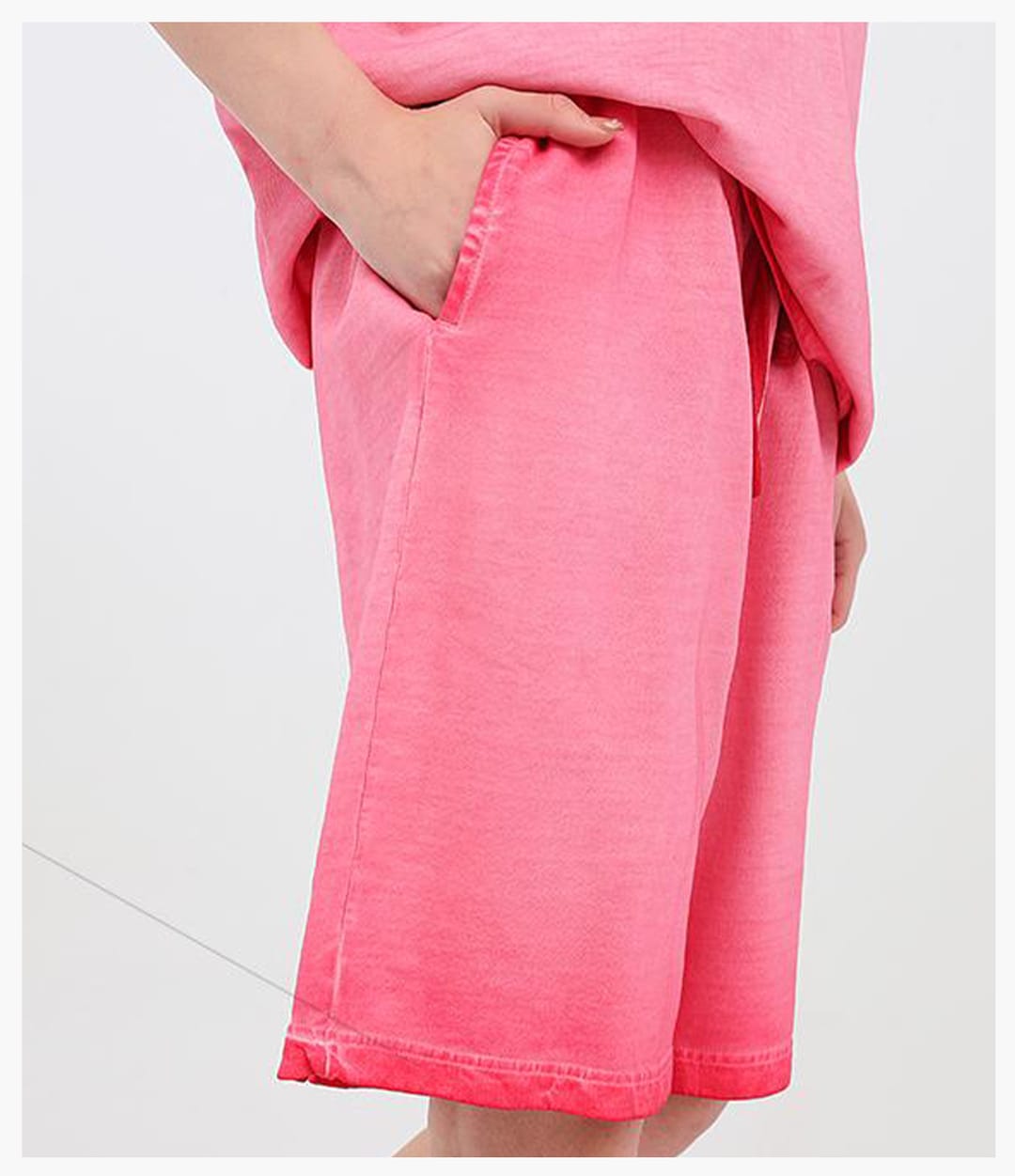 Heavy 320g 100% Cotton Terry Gradient Washed Shorts – detail 7