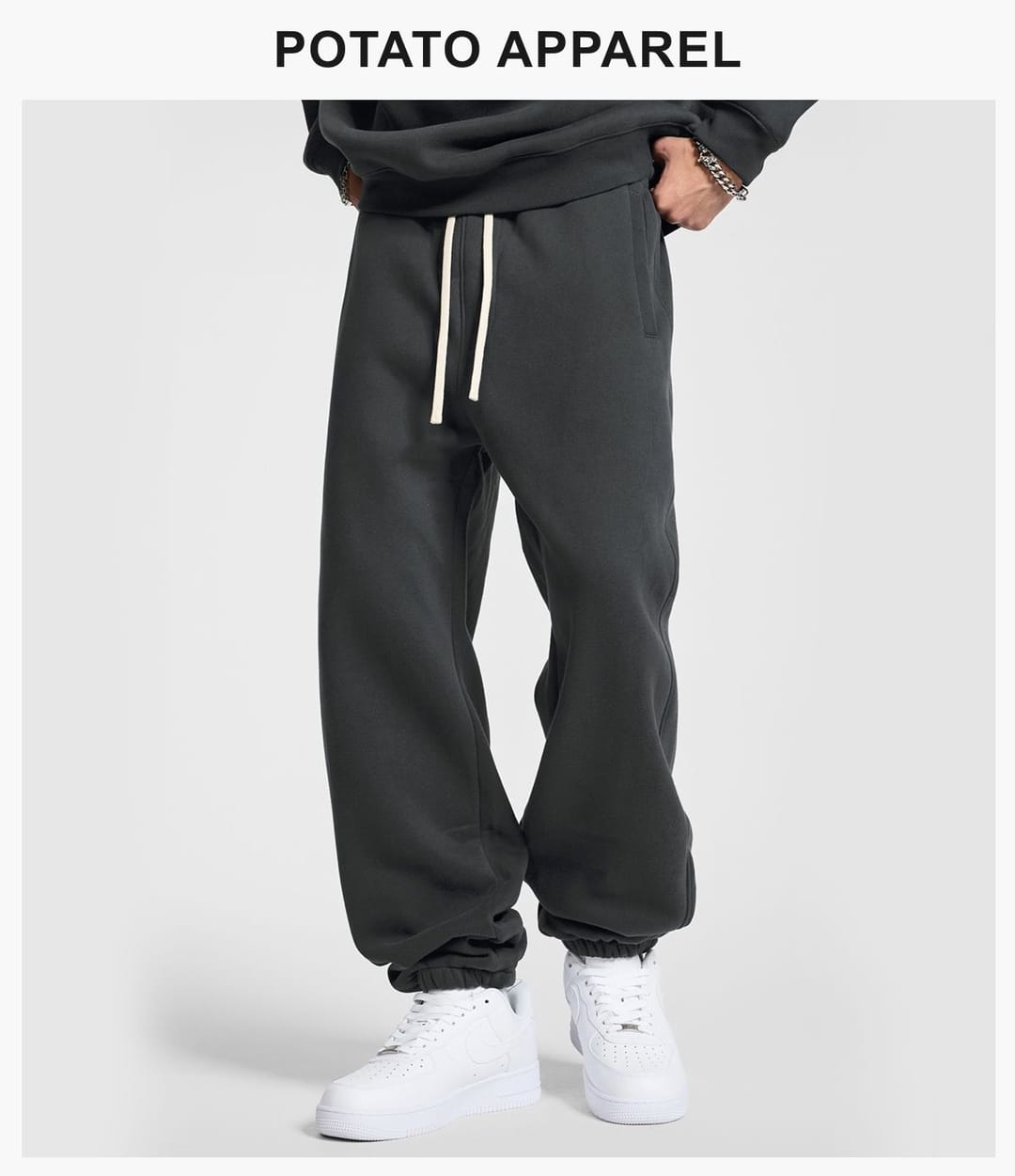 Heavy 350Gsm Fleece Oversized Jogger – detail 11