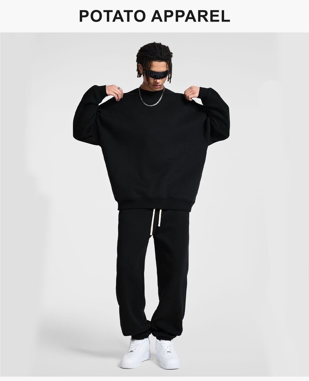 Heavy 350Gsm Fleece Oversized Jogger – detail 9