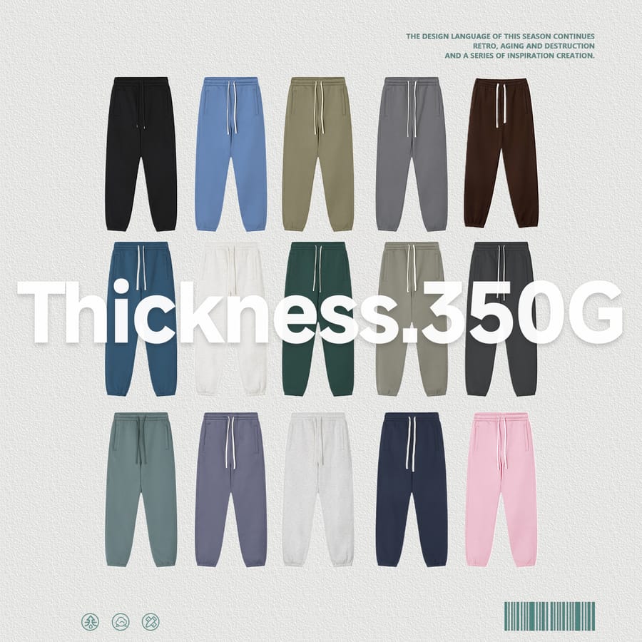 Heavy 350Gsm Fleece Oversized Jogger thumbnail 3