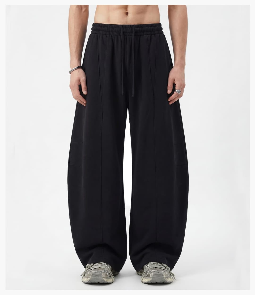 Heavy 390GSM Terry Elastic Distorted Pants – detail 11