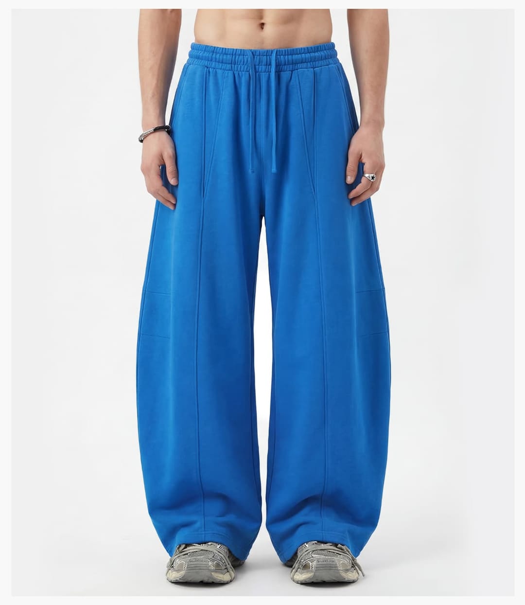 Heavy 390GSM Terry Elastic Distorted Pants – detail 12