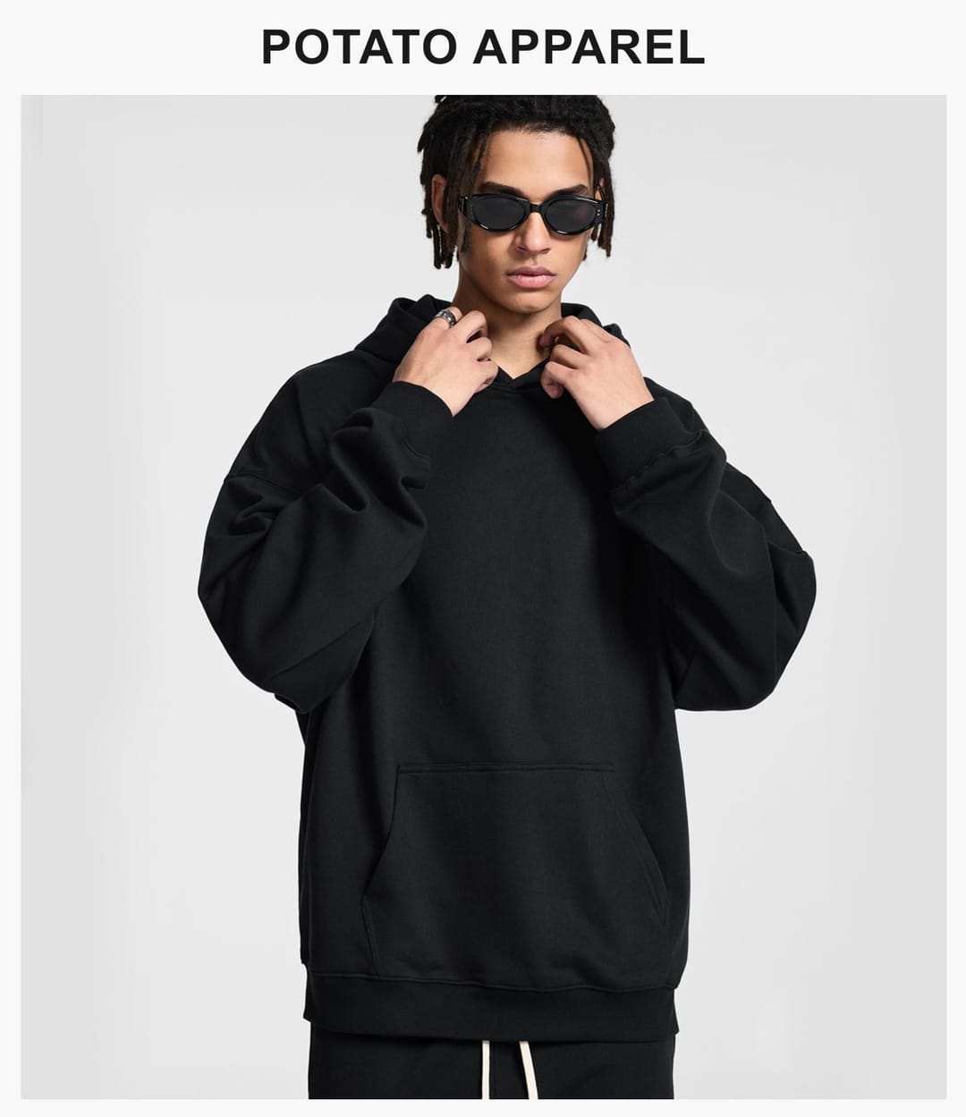 Heavy 400Gsm Terry Oversized Unisex Hoodie – detail 11