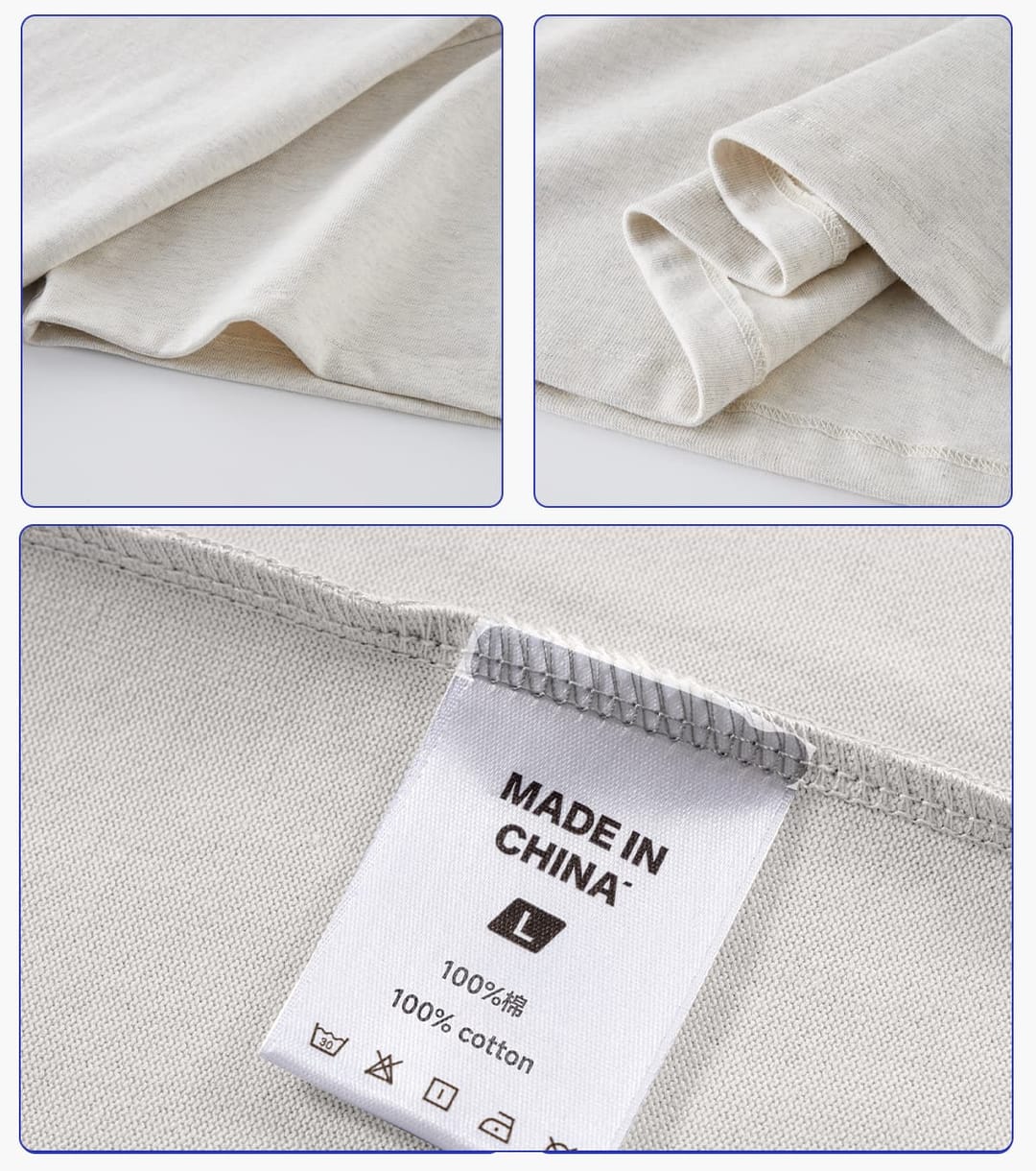 Heavy 425 GSM 16s 100% Cotton Oversized T-Shirt – detail 5