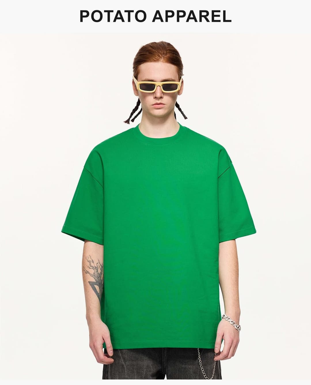 Heavy 425 GSM 16s 100% Cotton Oversized T-Shirt – detail 7