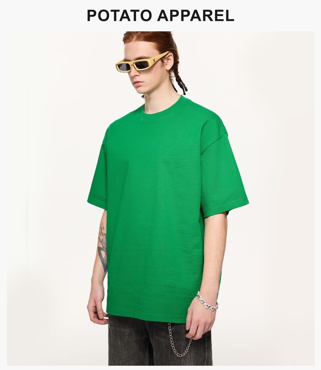 Heavy 425 GSM 16s 100% Cotton Oversized T-Shirt – detail 8