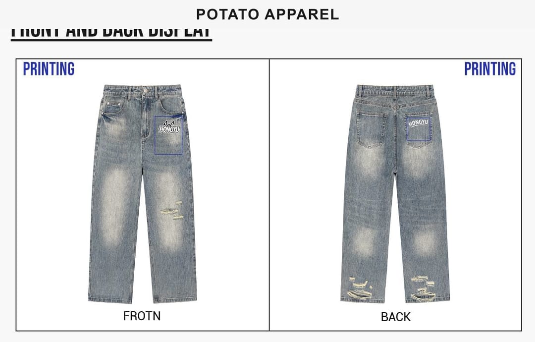 Heavy 430g Distressed Straight-Leg Jeans – detail 6