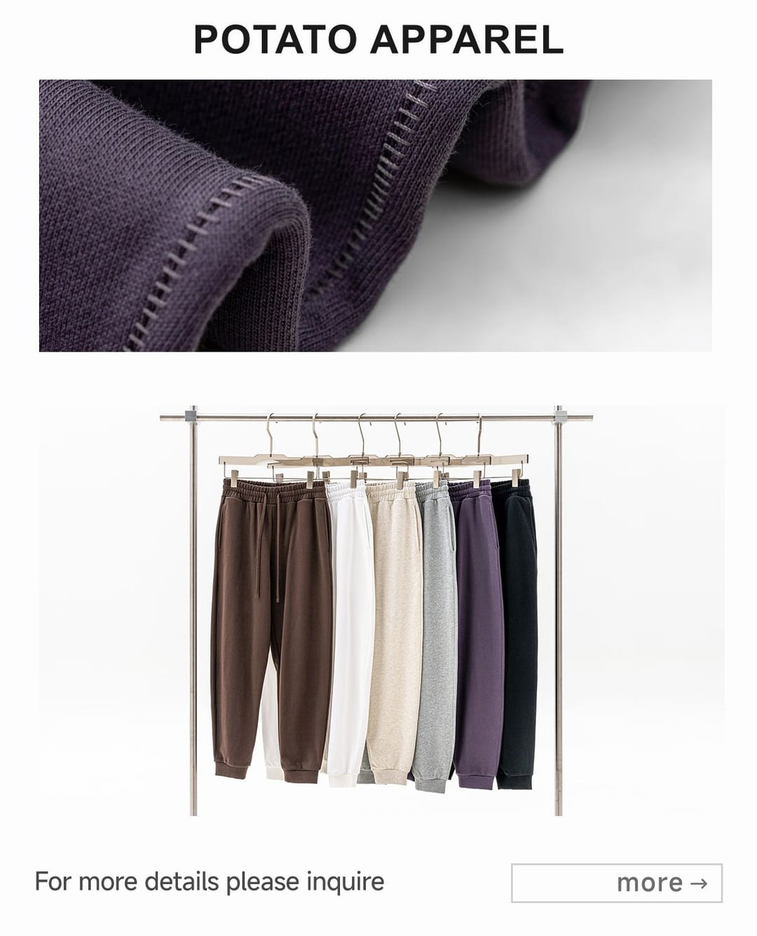 Heavy 440Gsm Terry Jogger Sweatpants – detail 6