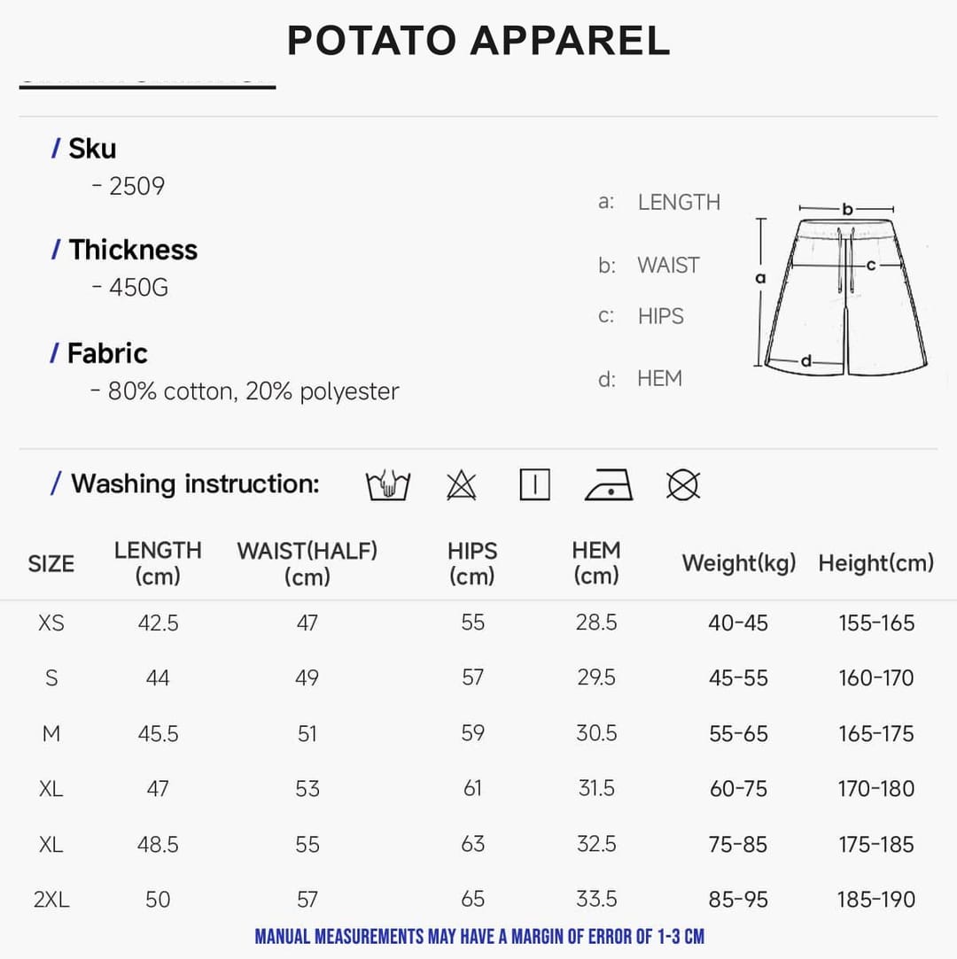 Heavy 450 GSM Terry Breathable Casual Shorts – detail 2