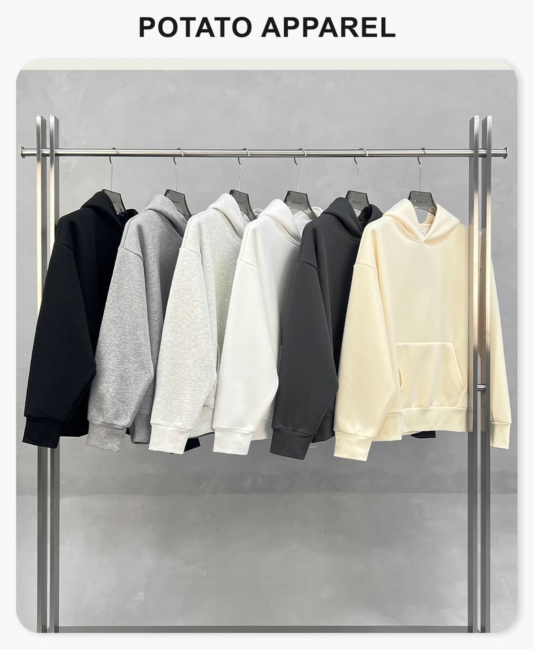 Heavy 500Gsm Polar Fleece Boxy Fit Hoodie – detail 1