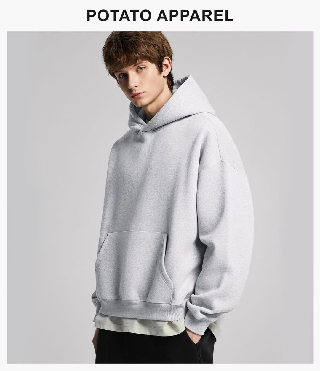 Heavy 500Gsm Polar Fleece Boxy Fit Hoodie – detail 10
