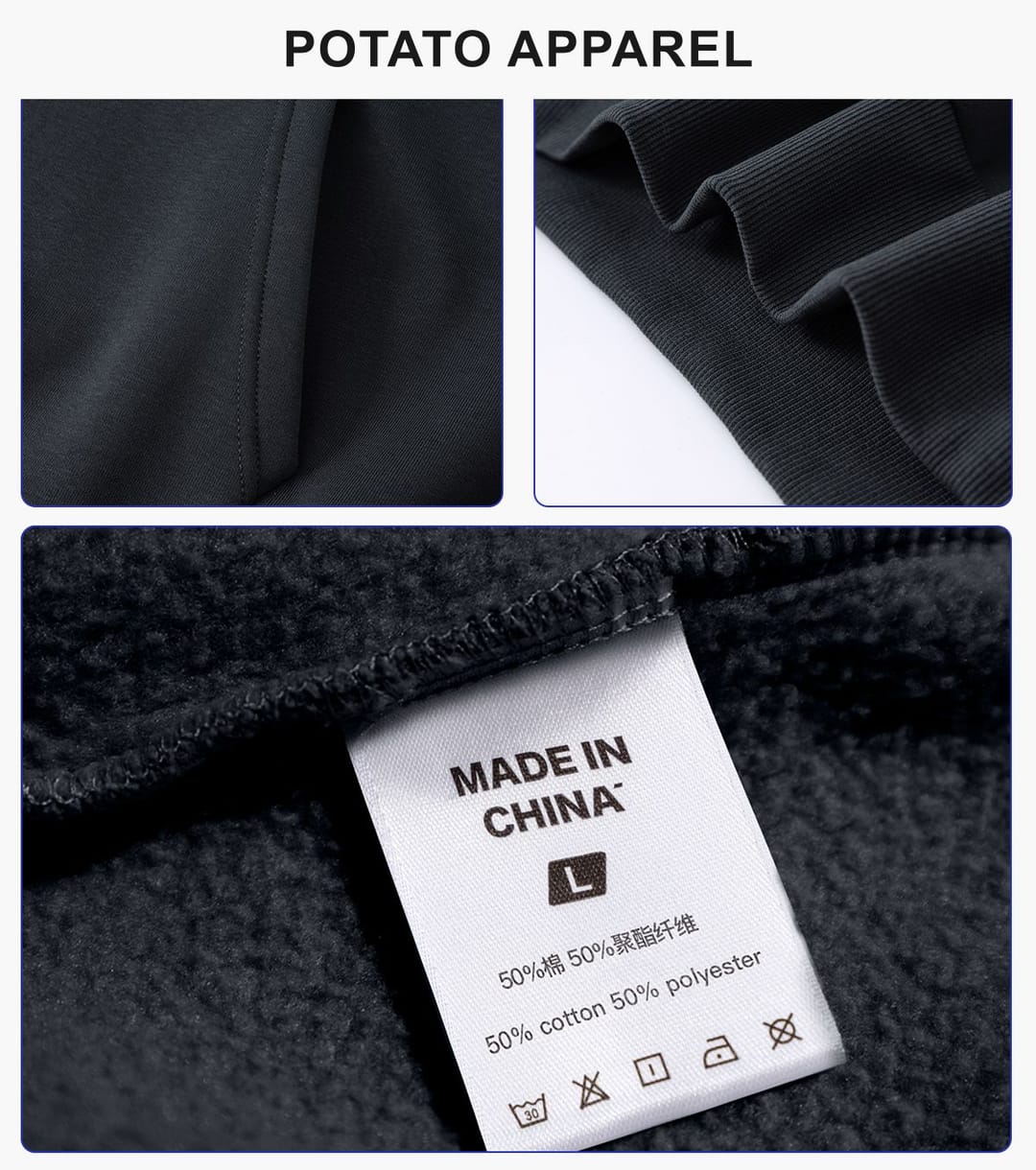 Heavy 500Gsm Polar Fleece Boxy Fit Hoodie – detail 6