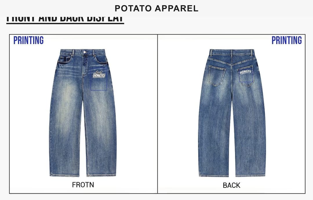 Heavy 543g Washed Distorted Wide-Leg Jeans – detail 6