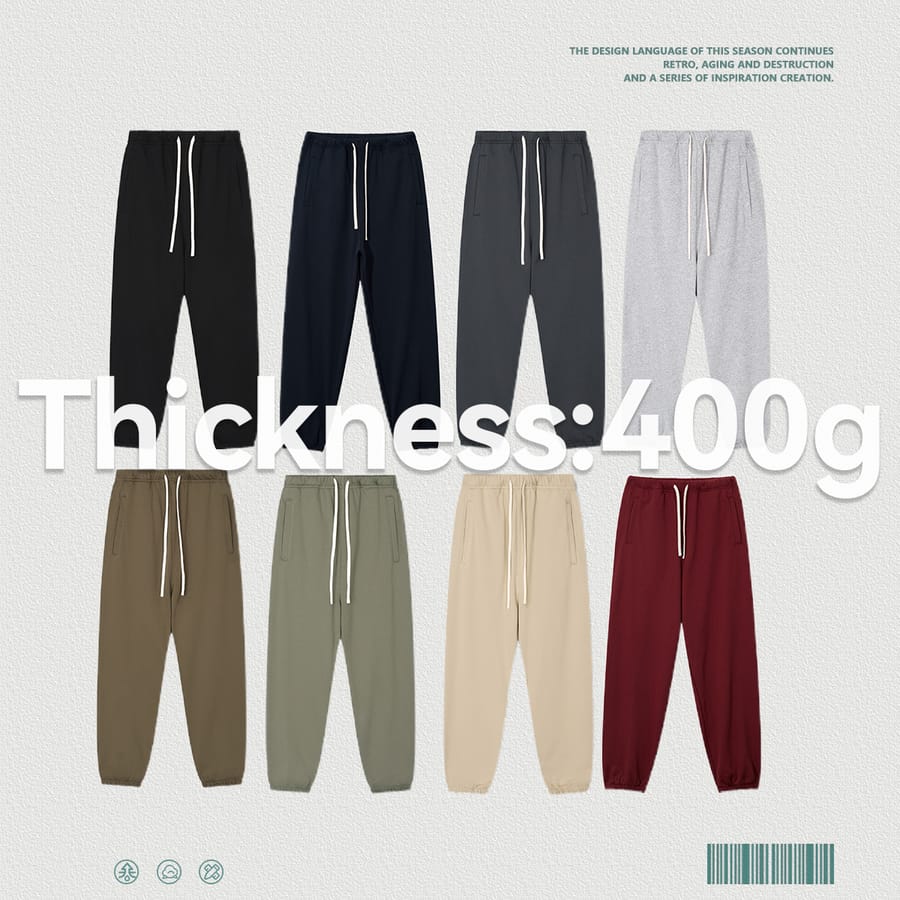 Heavy French Terry 400Gsm Joggers thumbnail 2