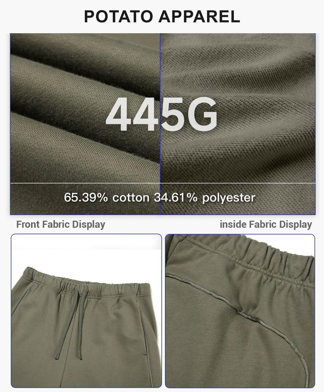Heavy Terry 445gsm Straight Leg Sweatpants – detail 4
