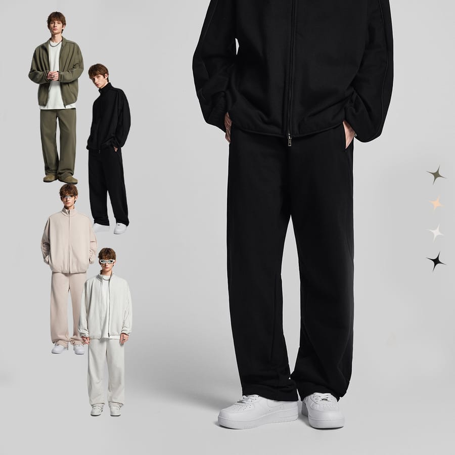 Heavy Terry 445gsm Straight Leg Sweatpants thumbnail 2