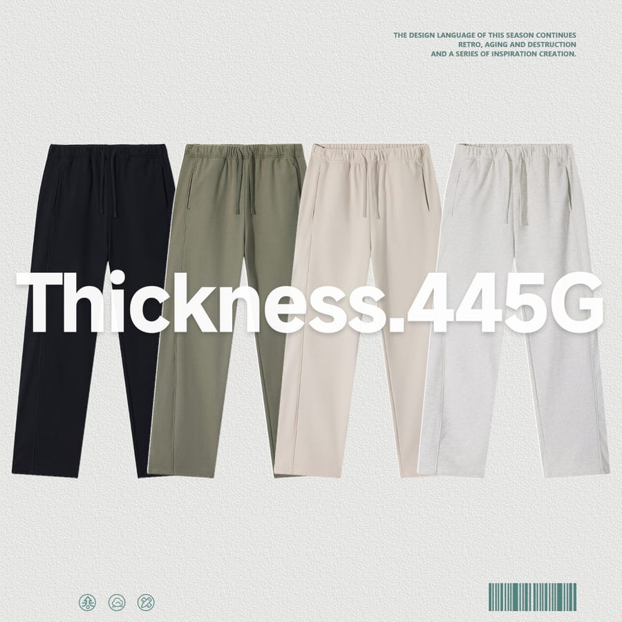 Heavy Terry 445gsm Straight Leg Sweatpants thumbnail 3