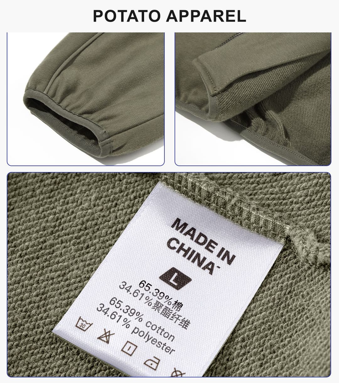 Heavy Terry 445Gsm Zip-up Oversized Jacket – detail 5