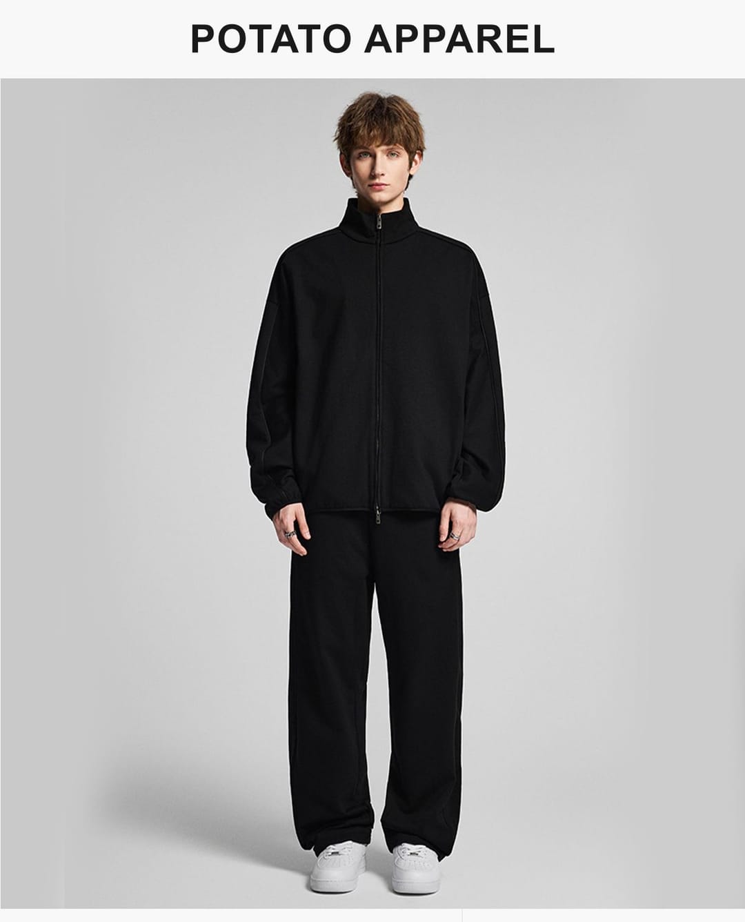 Heavy Terry 445Gsm Zip-up Oversized Jacket – detail 7