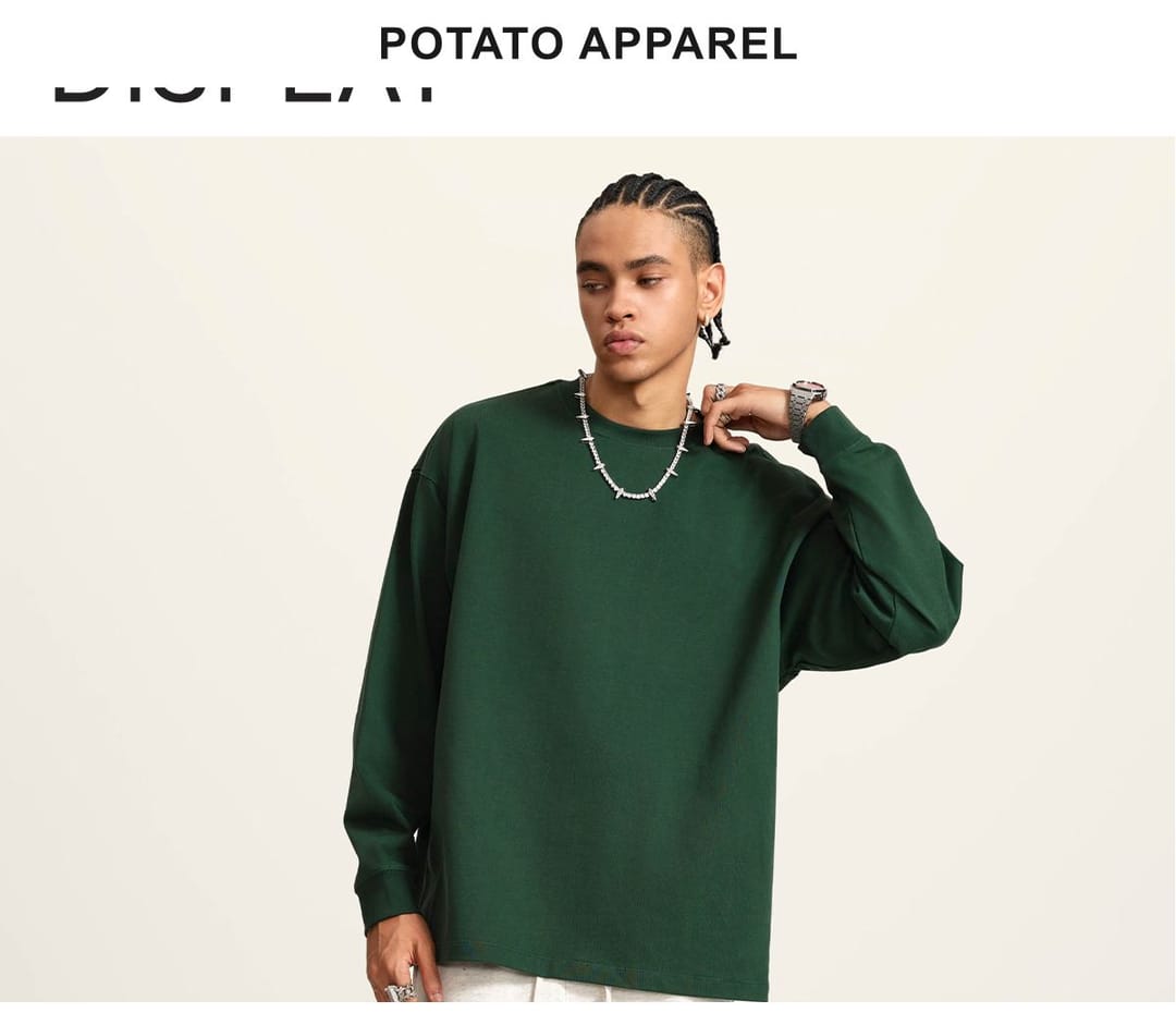 Heavy Weight Cotton 425Gsm Long Sleeve T-Shirt – detail 8