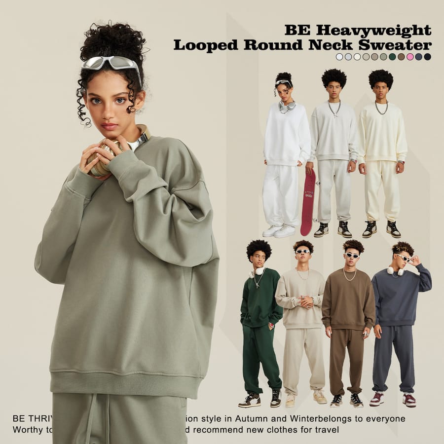 Heavy Weight Oversized Sweatshirt Cotton Terry 440Gsm